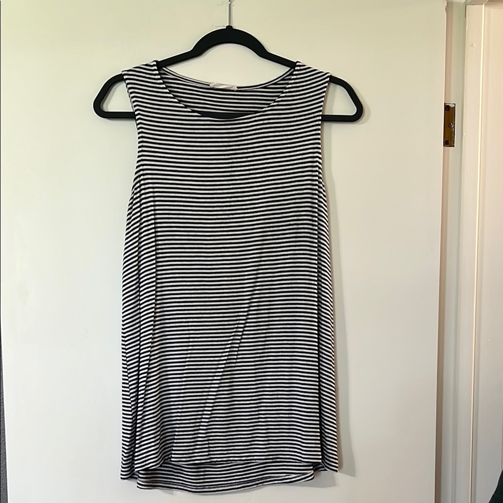 Classic Navy and White Striped Tank Top